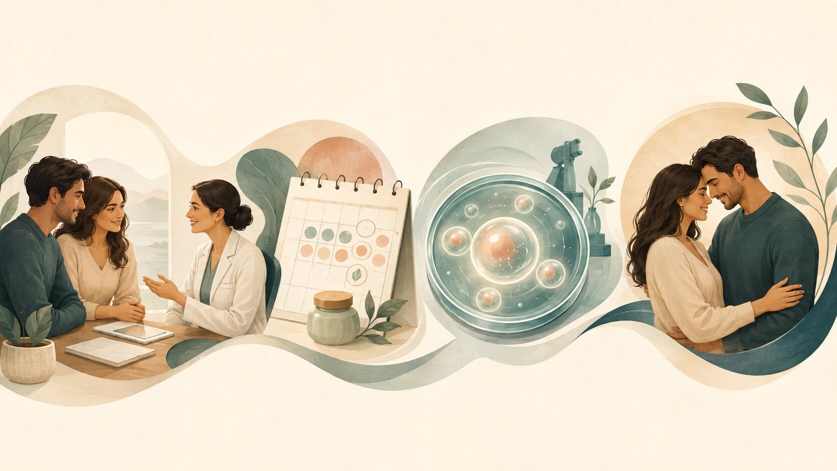 Illustration for The IVF Process: A Simple Step-by-Step Guide